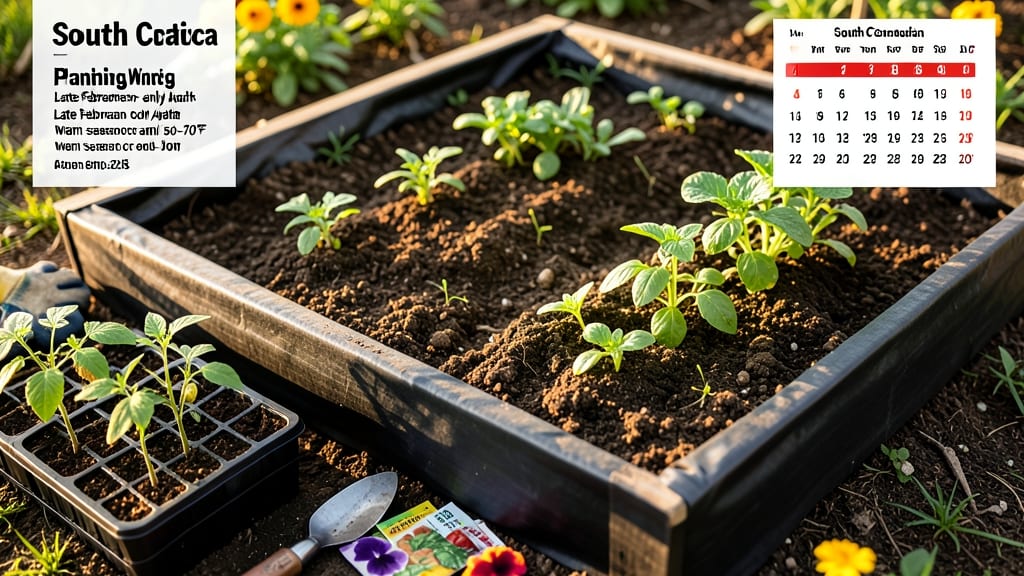 When to Plant a Garden in South Carolina: Frost-Free Window by Heat Zone 7A-8B
