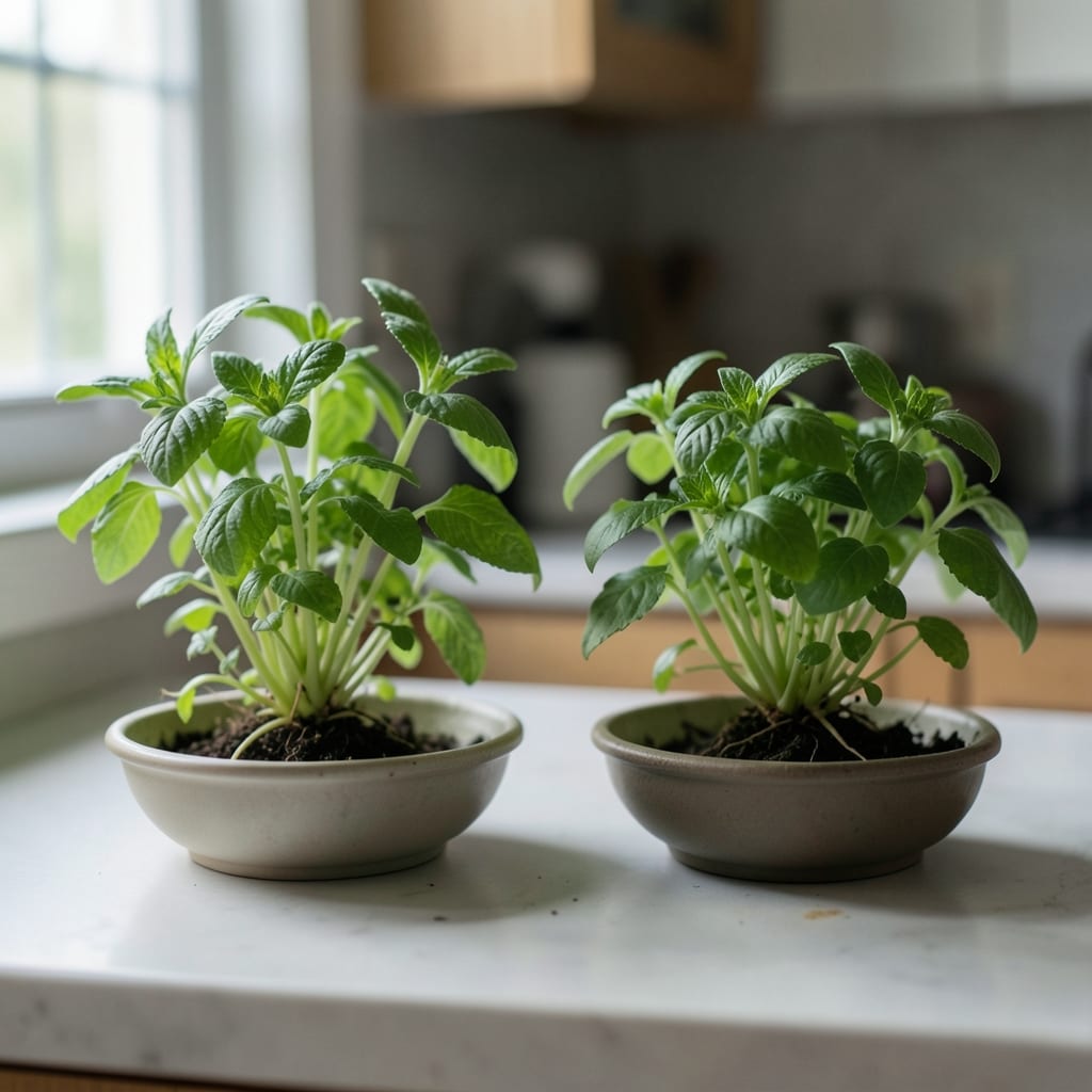 Two versions of the same dish, side by side